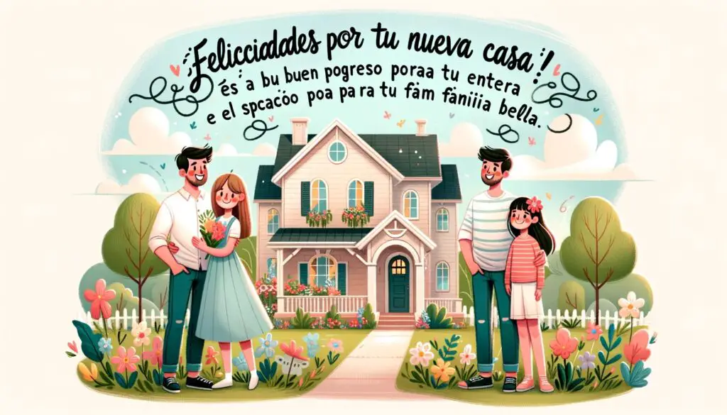 ¡Felicidades por tu nueva casa! Es un buen progreso para tu vida entera y el espacio para tu familia bella.

