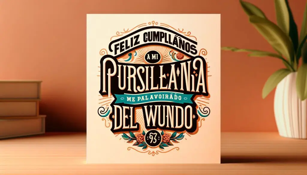 Felicidades. ¡Eres genial y tú sin enterarte!
