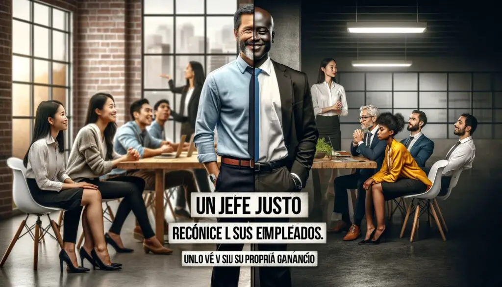 Los verdaderos jefees predican con el ejemplo, establecen el estándar sobre cómo se debe tratar a sus empleados.

