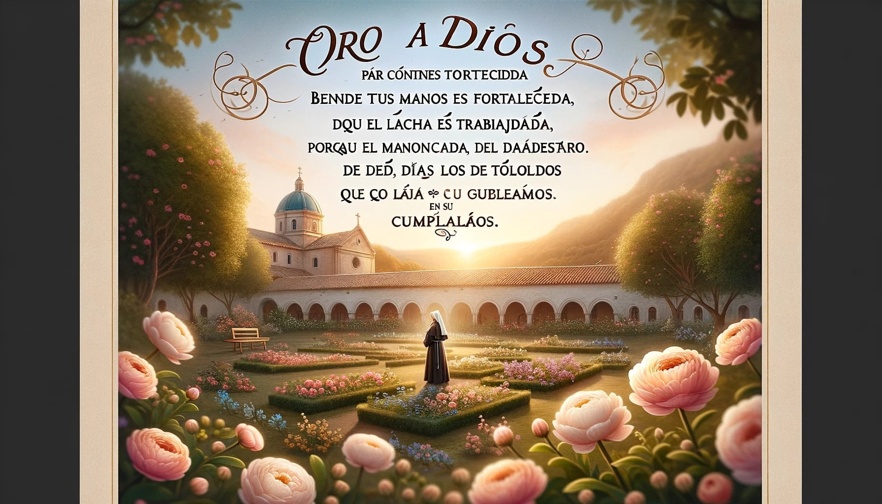 Te has caracterizado por ser una moja ejemplar, con gran vocación de servicio, entrega incondicional a Dios que todo lo sabe y todo lo puede, mereces miles de bendiciones en tu cumpleaños. ¡Felicidades!