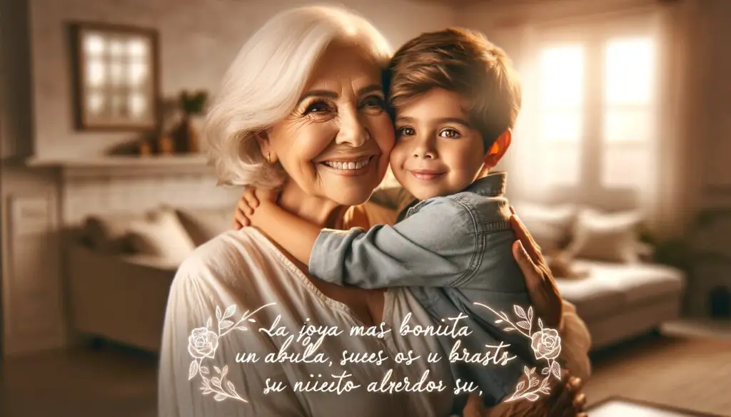 La sonrisa de los nietos son rayos de luz inundando el corazón de sus abuelos.
