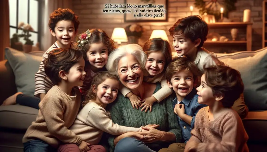 Una madre se convierte en una verdadera abuela el día que deja de notar las cosas terribles que hacen sus hijos, porque está encantada con las cosas maravillosas que hacen sus nietos (Lois Wyse).
