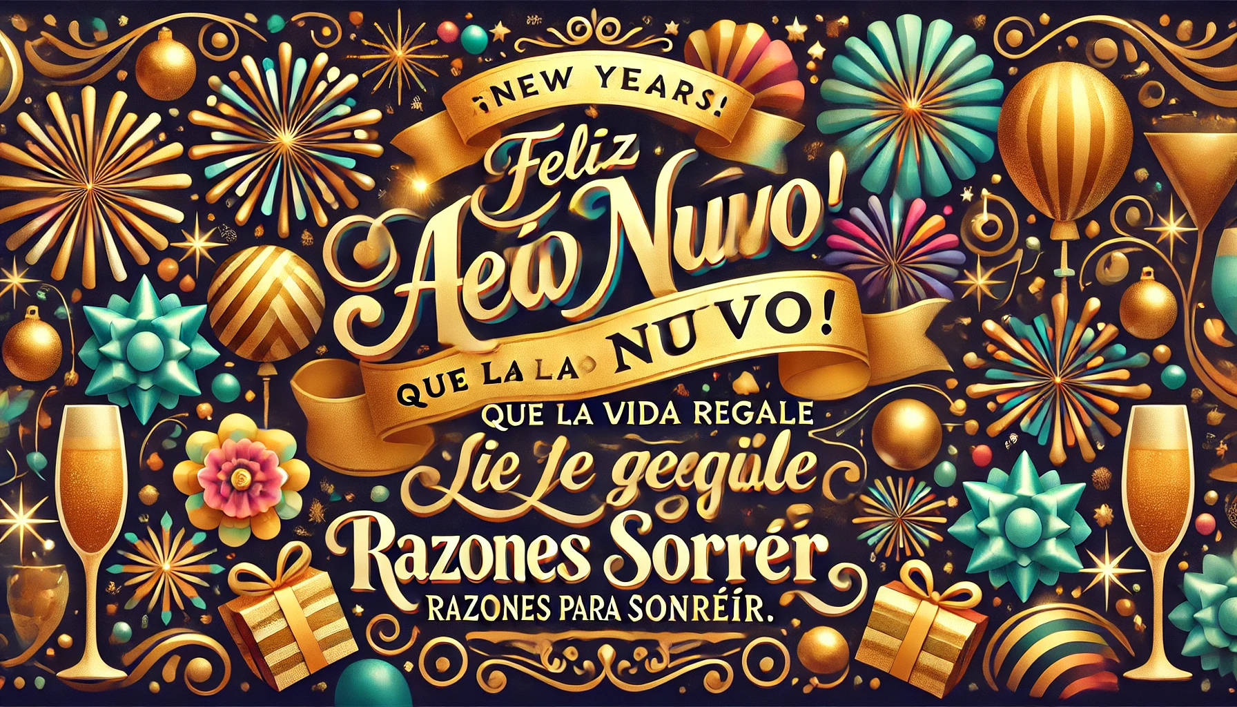 Cada día con vosotros es un regalo. Feliz Año Nuevo.