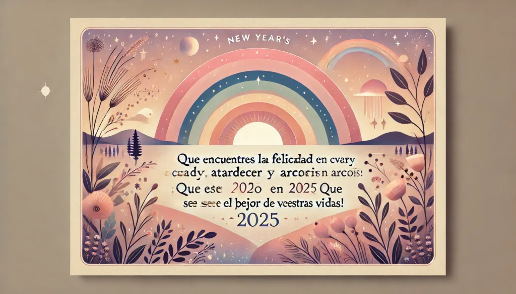 Desde ahora tienes 365 días para alcanzar tus sueños, metas, propósitos y un año completo en el que te apoyaré. ¡Feliz Año Nuevo!
