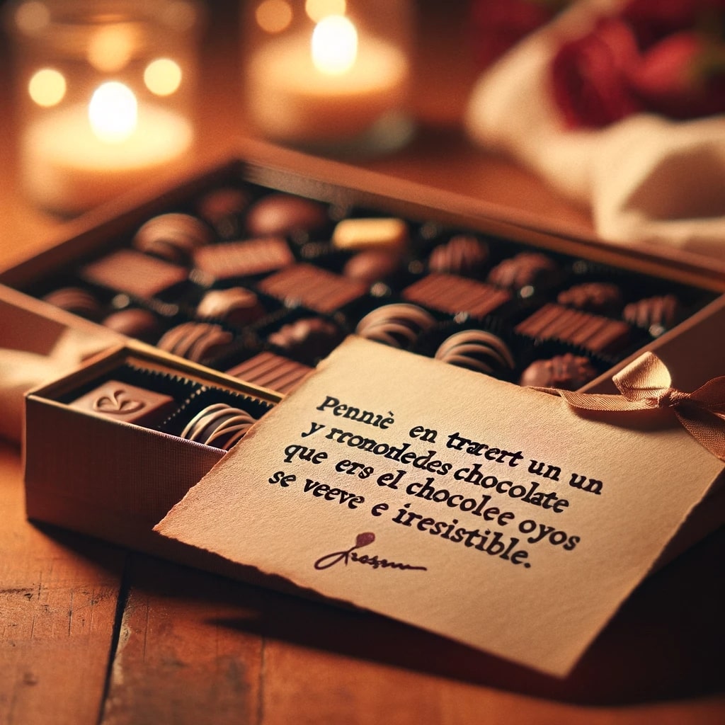 El chocolate es como el amor de un hombre, comerlo mucho se vuelve adicto ¡Disfrútalo!

