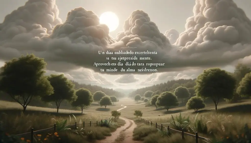 No te fijes en las nubes que han nublado el cielo, céntrate en el bonito arcoíris que podrás apreciar luego. Sé optimista.

