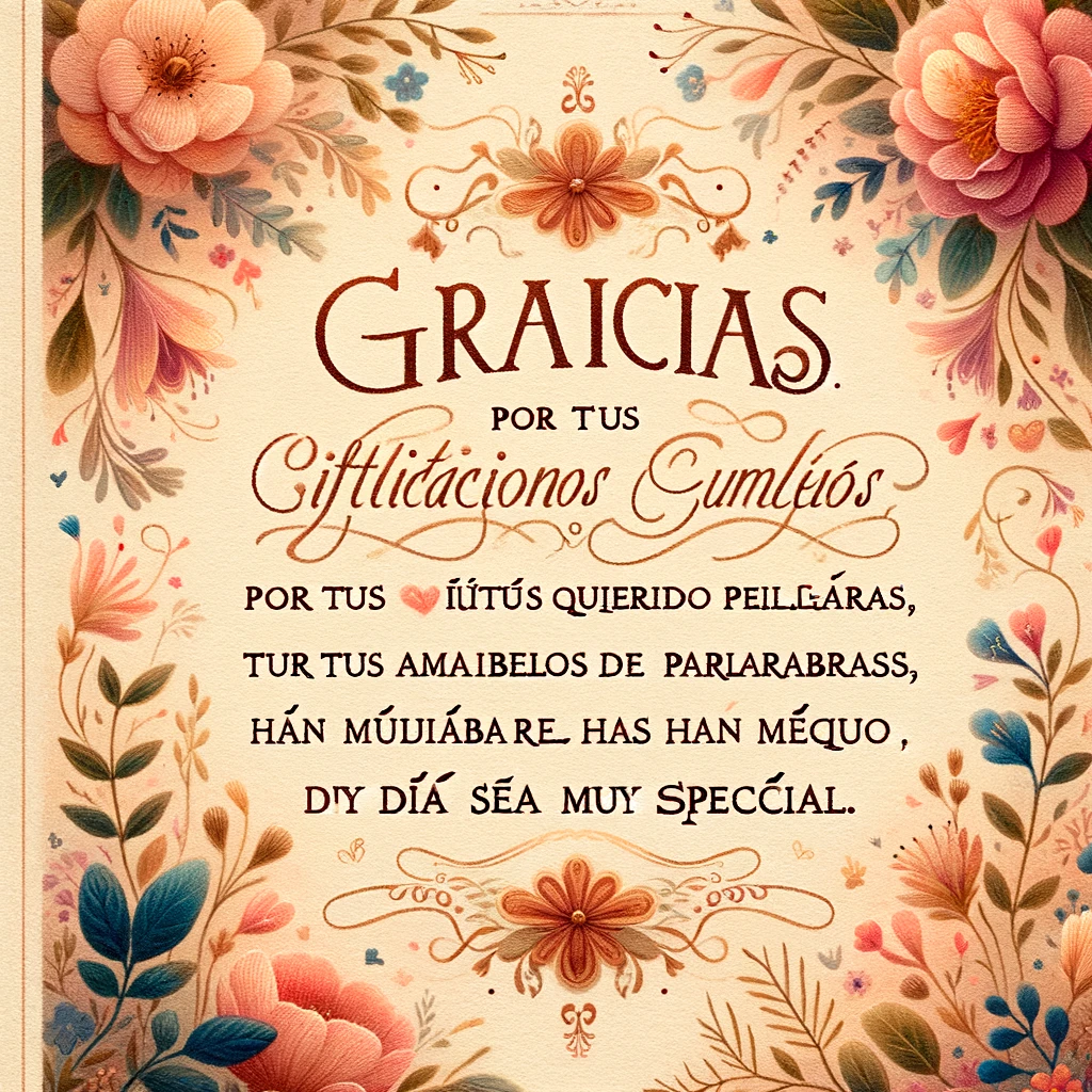 Gracias, mi maravilloso colega, por las cariñosas felicitaciones de cumpleaños. Eres increíble.
