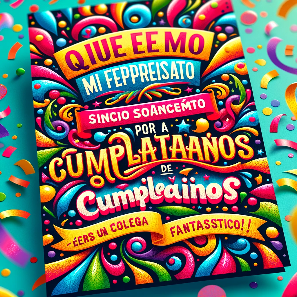 Tu mensaje de cumpleaños significó mucho para mí. Gracias por ser un colega tan comprensivo.
