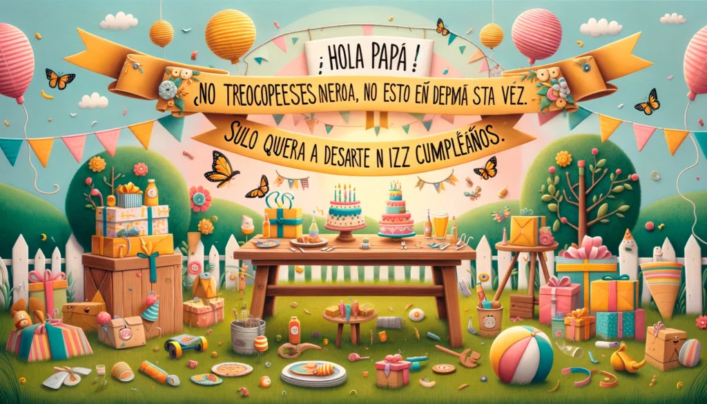 ¡Feliz cumpleaños al padre más genial que conozco! (Aunque para ser honesto, la competencia no es tan buena).
