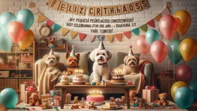 ¡Feliz cumpleaños a la mascota más encantadora y adorable del mundo! Que este día esté lleno de cariño y diversión.