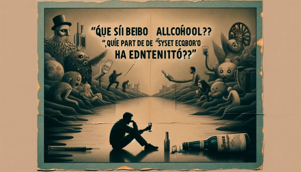 “Quise ahogar las penas en alcohol, pero las condenadas aprendieron a nadar”.

