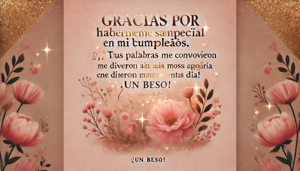 30 Conmovedoras Cartas de Cumpleaños para una Persona Especial que Harán Llorar de Emoción 4 Muchas gracias por todos los deseos. ¡Mis deseos son dobles para ti!