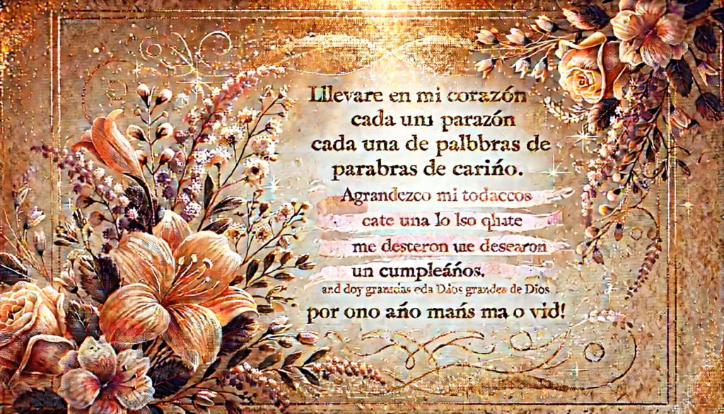 30 Conmovedoras Cartas de Cumpleaños para una Persona Especial que Harán Llorar de Emoción 5 ¡Todas las palabras de cariño y deseos de salud, éxito y felicidad que recibí hoy tocaron mi corazón y os agradezco a todos y cada uno de vosotros!