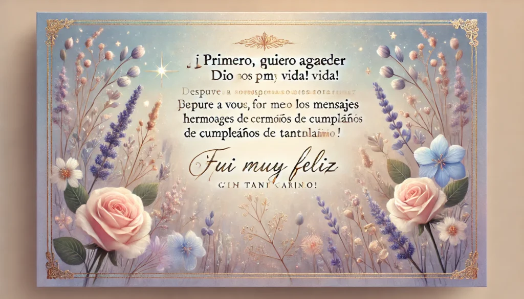 30 Conmovedoras Cartas de Cumpleaños para una Persona Especial que Harán Llorar de Emoción 6 Hola, mi gente. Habéis hecho que mi día sea aún más especial, con todas vuestras palabras amables y con vuestros buenos deseos.