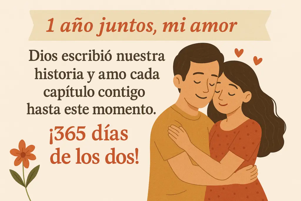 30 Mensajes de Amor: 1 Año Juntos Mi Amor 8 Me hiciste despertar a un mundo que no conocía. ¡Te amo! Feliz 1 aniversario de novios.