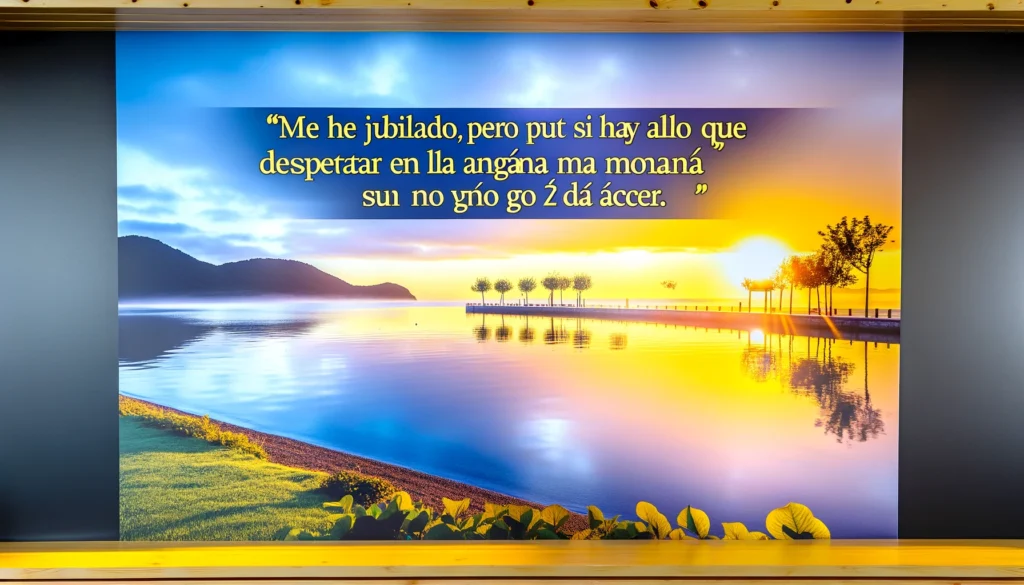 La jubilación ha sido un bello descubrimiento de belleza. Nunca tuve tiempo de notar la belleza de mis nietos, mi esposa, del árbol afuera de mi propia puerta. Y de la belleza del tiempo en sí.
