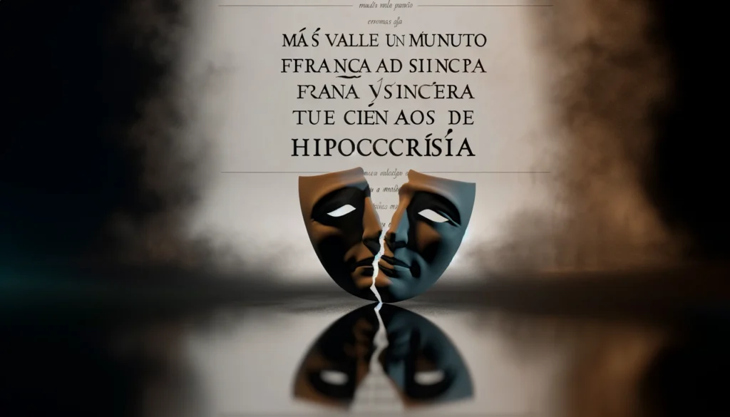 “La hipocresía es un vicio, pero no estoy tan convencido de que la franqueza sea siempre una virtud.”
