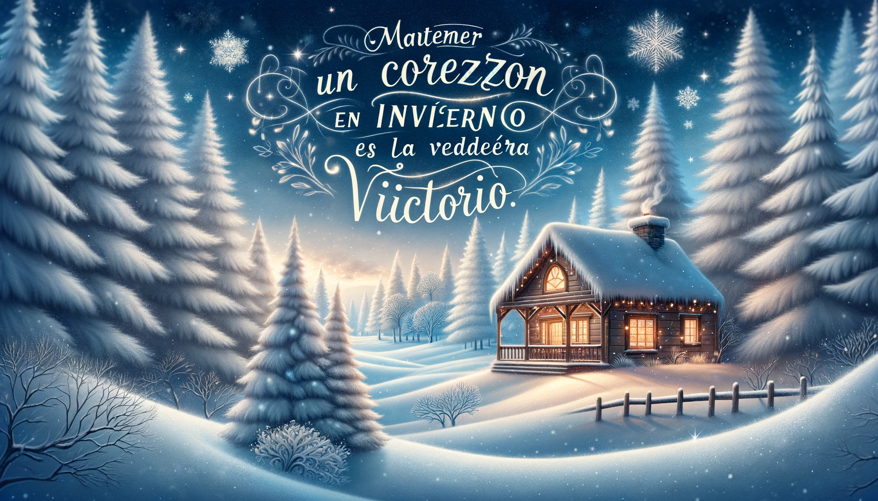 Quiero a la nieve por la misma razón por la que amo la Navidad: une a las personas, mientras el tiempo se para.