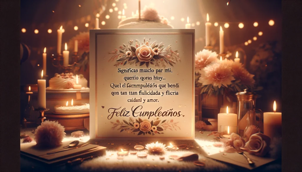 El corazón nunca se aparta del lugar que le proporciona paz, mi corazón siempre estará a tu lado, eres mi paz, te deseo un hermoso cumpleaños.

