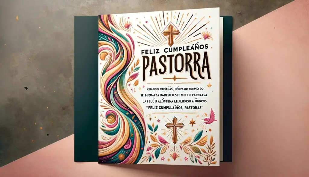 para que sean tus palabras las que alienten a muchos ¡Feliz cumpleaños, Pastora!