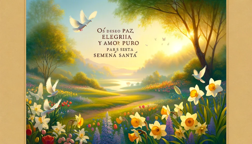 Espero que el día de hoy la  luz de la Resurrección brille en tu vida y te guíe hacia la paz.
