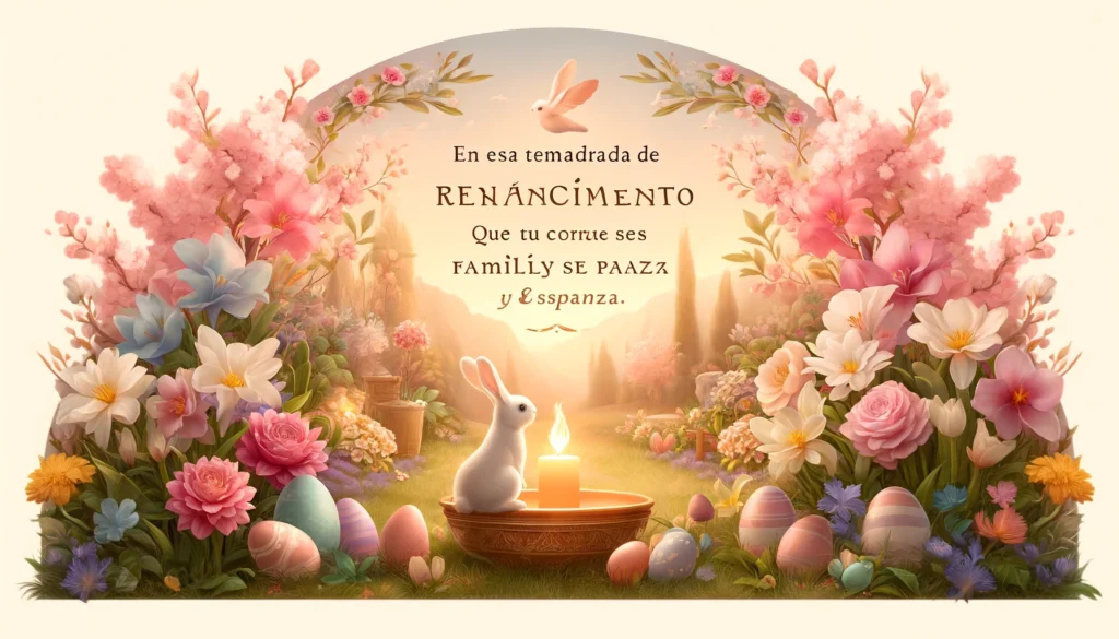 Que estos días de Pascua estén llenos de luz, paz y armonía en compañía de toda la familia.
