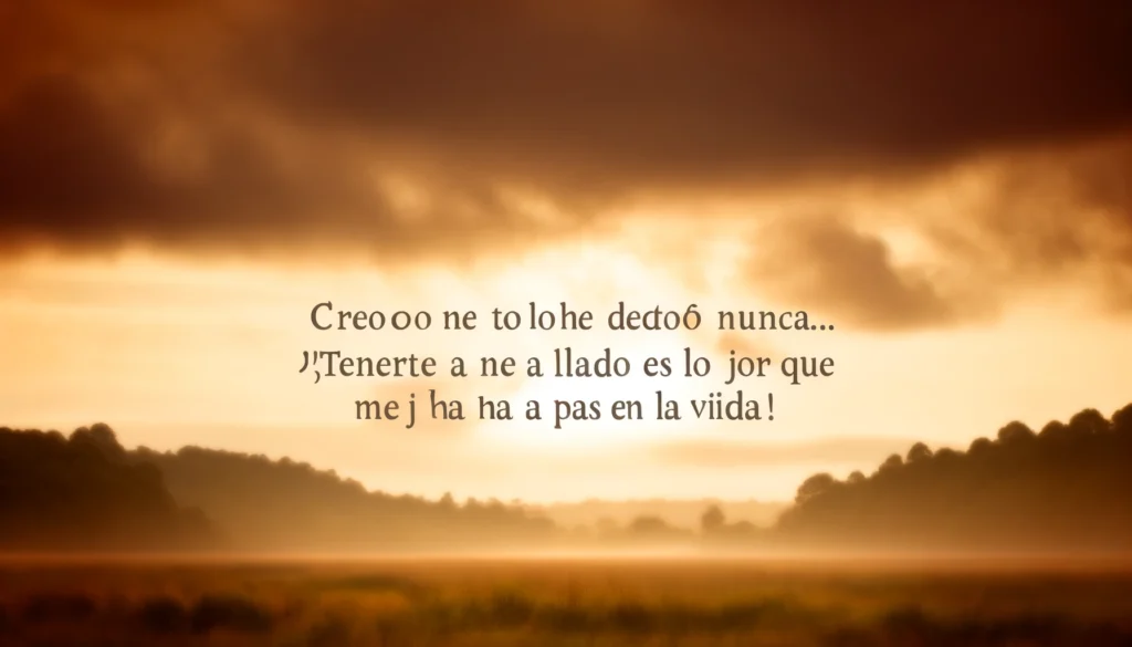 ¡Buenos días y feliz despertar! Hoy está nublado, pero contigo al lado todos los días me parecen igual de brillantes y perfectos.
