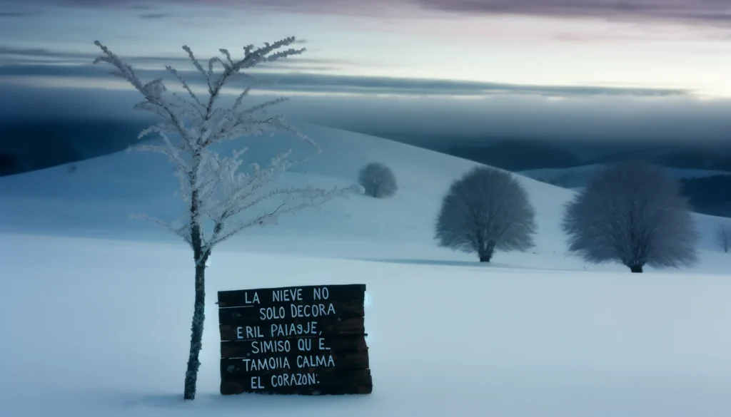 3.- Cuando cae la nieve, mi corazón se llena de alegría.
