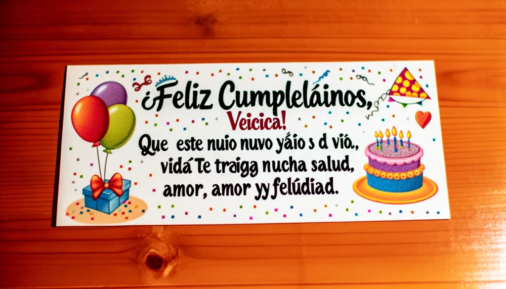 "Eres una vecina excepcional y hoy es un día para celebrarte. ¡Feliz cumpleaños!"
