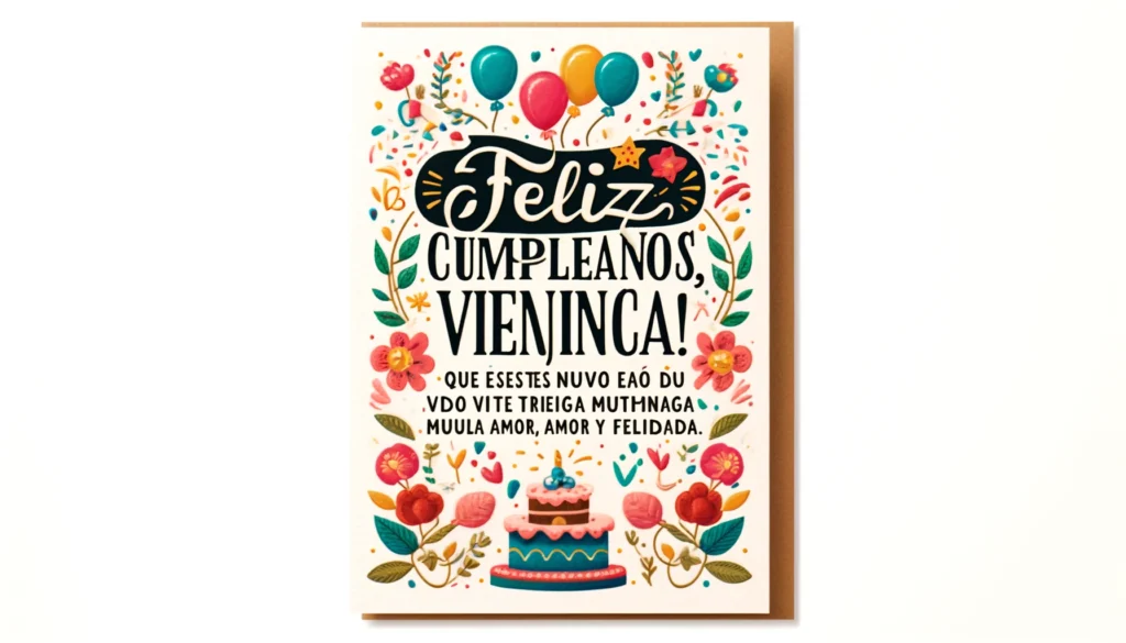 "Feliz cumpleaños, vecina! Espero que tu fiesta sea tan divertida que el vecindario entero quiera unirse."
