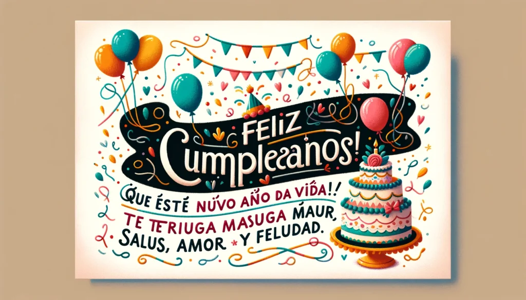 "¡Feliz cumpleaños, vecina! Hoy estás un año más sabia, y esperamos que también un año más silenciosa."
