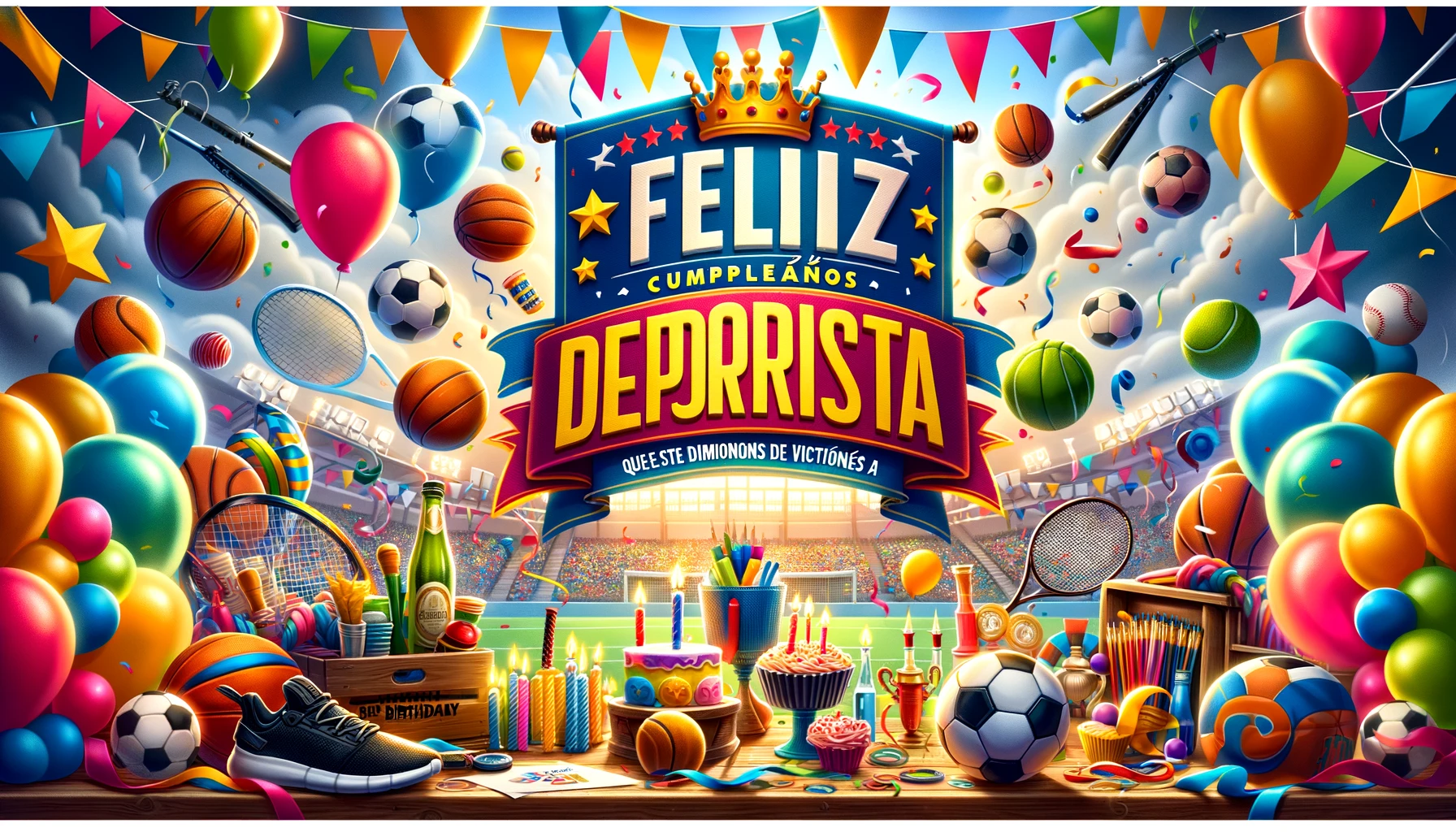 En tu cumpleaños, te deseo muchas alegrías tanto dentro como fuera del campo de juego. ¡Que sigas disfrutando del deporte que tanto amas!