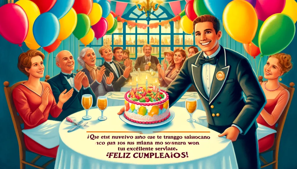 "Eres una camarera increíble y una amiga aún mejor. ¡Feliz cumpleaños!"

