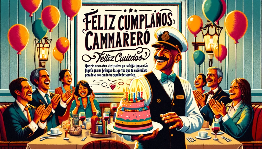 "Hoy es el cumpleaños de la camarera más trabajadora que conozco. ¡Espero que tengas un día tan maravilloso como tú!"
