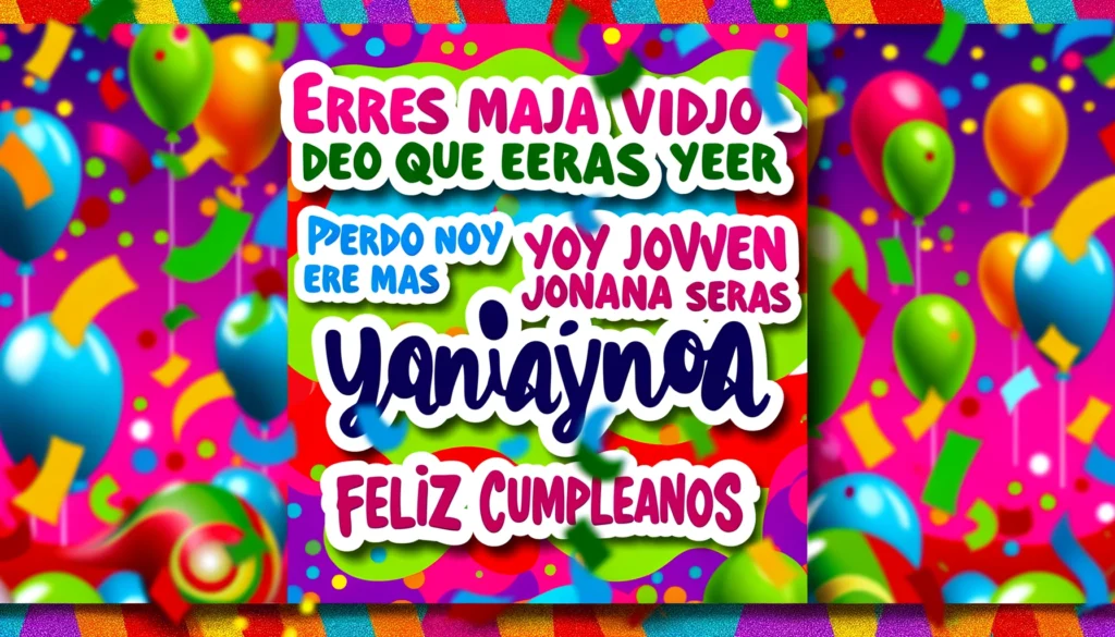 «Bienvenido a esa edad en la que empiezas a ocultar tu edad. ¡Feliz cumpleaños! Muchas alegrías y bendiciones para este día».
