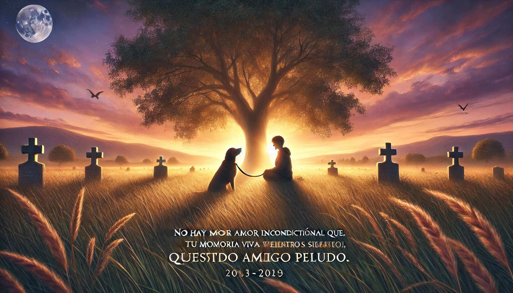 "Aunque ya no estés físicamente a nuestro lado, tu lealtad y amor perdurarán en cada rincón de nuestro hogar. Siempre serás nuestro fiel compañero."