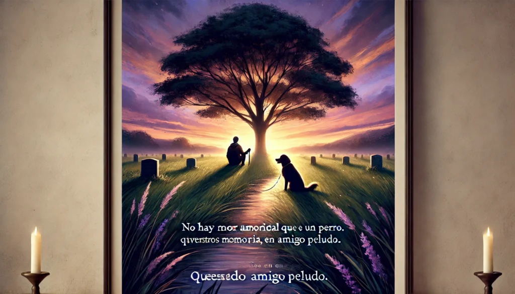 "En el arcoíris de la vida, los perros son las luces más brillantes. Que encuentres paz y alegría en el otro lado, querido amigo."
