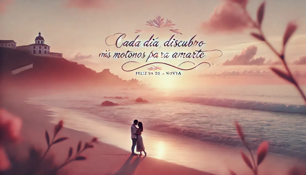 19. “Quiero que seas mi estrella para que me acompañes en mis noches de soledad, que ilumines el camino de mi vida y llegar contigo a la puerta del altar”.
