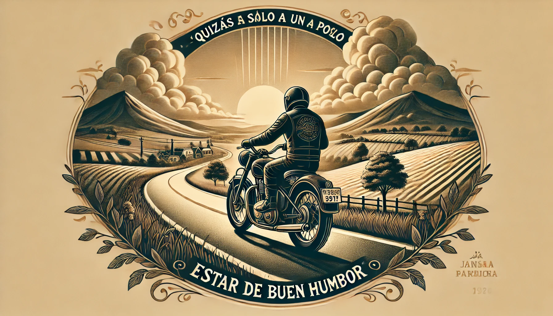 “La vida es como un paseo en moto, todo depende de tu forma de conducir”.