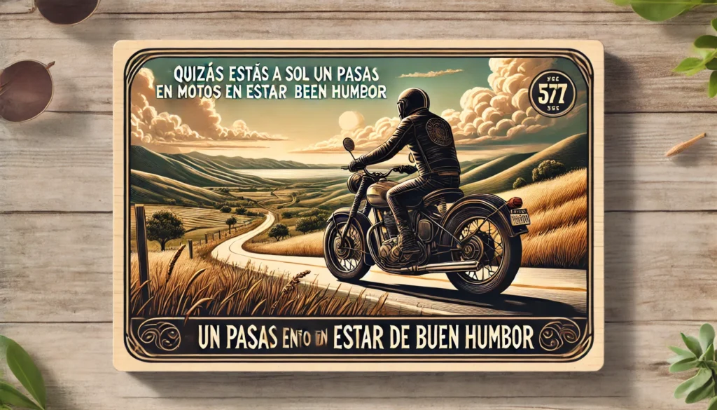 “Cuando se tiene una moto, solo lamentamos los paseos que no dimos”
