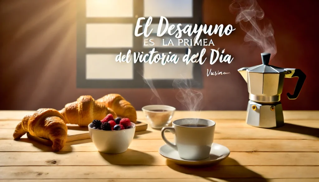 "El secreto de un buen día está en la actitud que llevas en el desayuno" - Desconocido
