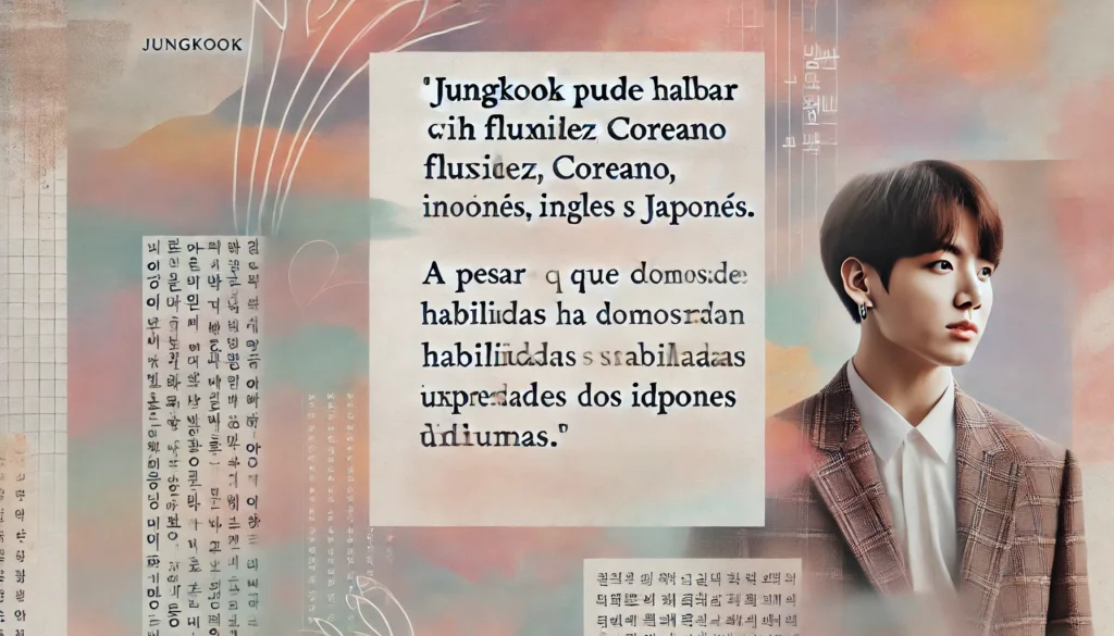 5. En 2019, Jungkook se convirtió en el único miembro de BTS en ser incluido en la lista de las 100 personas más influyentes de la revista Time. Su impacto en la música y la cultura popular lo llevó a ser reconocido como una figura importante en la industria del entretenimiento.