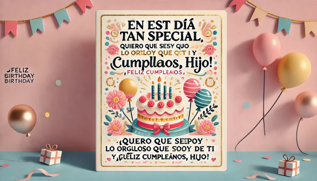 “Ver tu sonrisa es el mejor regalo que puedo recibir en tu cumpleaños. ¡Que nunca dejes de brillar! Feliz cumpleaños, mi tesoro.”
