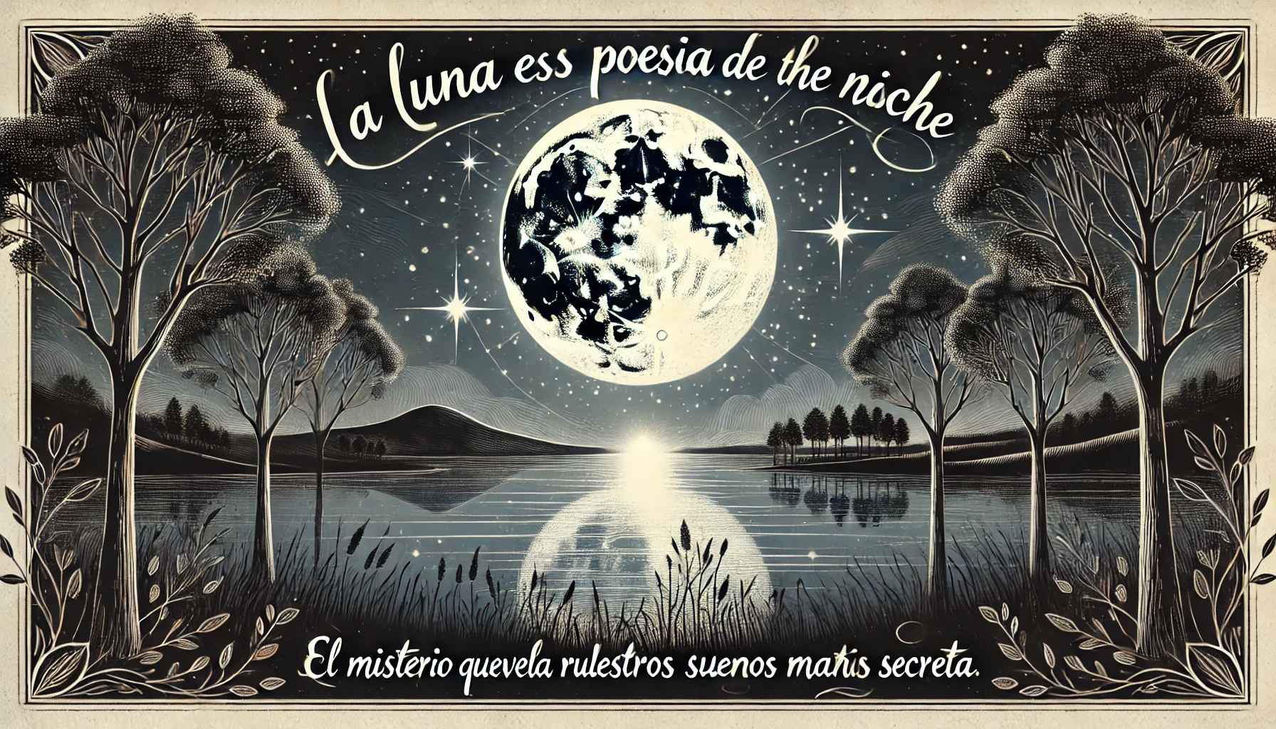 Como un destello en la noche, tu mirada de luna es la luz que ilumina mi oscuridad.