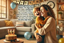 Felicidades, hijo amado. Mira al futuro con optimismo y al pasado con gratitud. Deseo que tu día sea tan especial como tú lo eres para mí y para todas las personas que están a tu alrededor. ¡Felicidades, hoy y siempre!