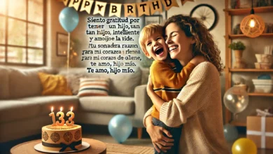 Felicidades, hijo amado. Mira al futuro con optimismo y al pasado con gratitud. Deseo que tu día sea tan especial como tú lo eres para mí y para todas las personas que están a tu alrededor. ¡Felicidades, hoy y siempre!