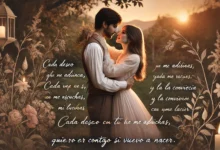 “Cuando te veo, no dejo de pensar que mi felicidad es completa. No paro de imaginar que ahora si abarca todo el planeta, mis sentimientos hacia ti son como noche en luna llena, son tan profundos como el mar, infinitos como la arena”.