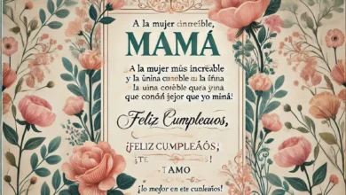 Mamá, todos los días te agradezco los sacrificios que hiciste para que yo pudiera crecer fuerte y feliz. ¡Para mí, eres la mujer más inspiradora del mundo! ¡Feliz cumpleaños!