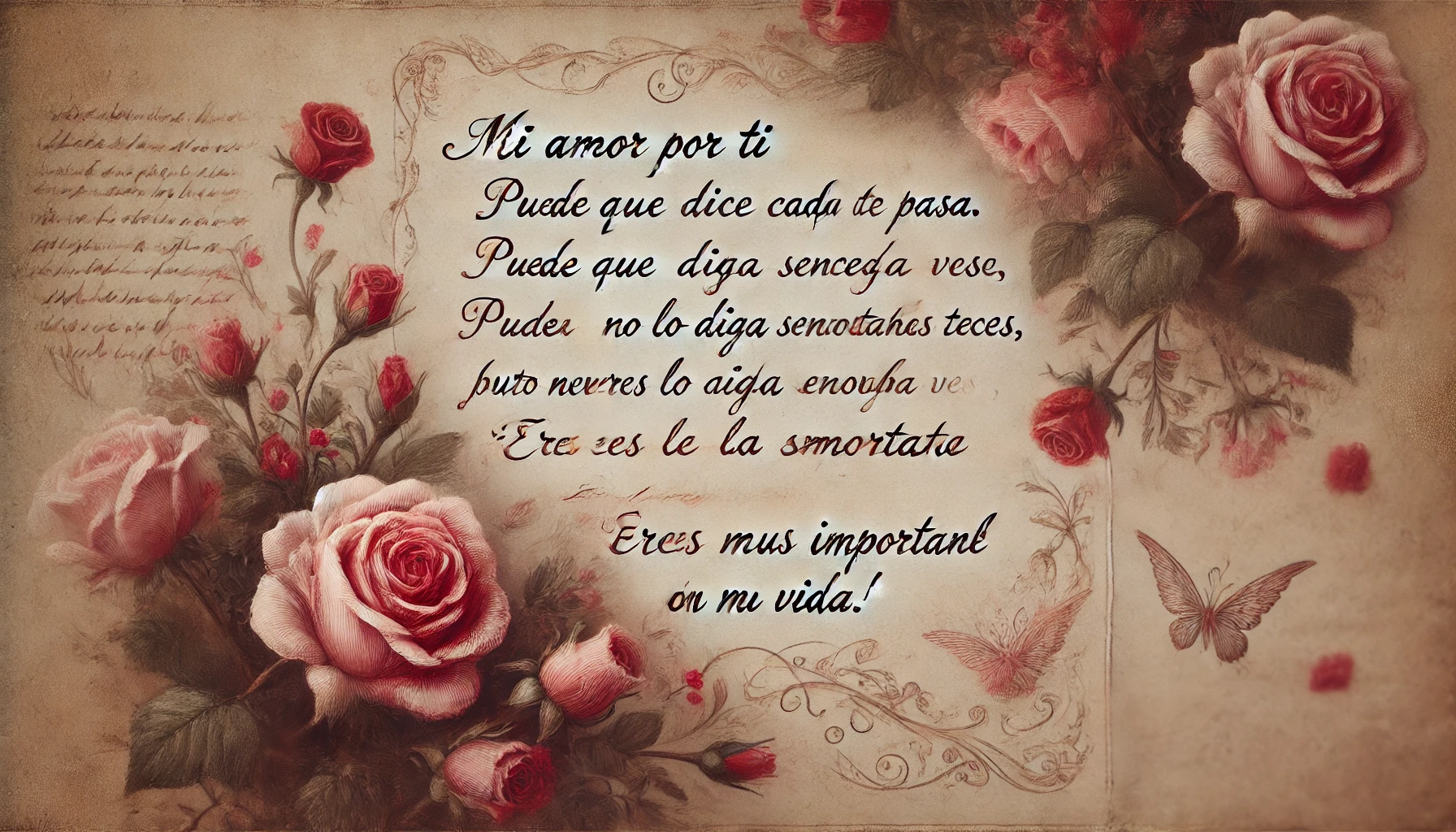 Prefiero pasar toda la vida contigo que enfrentarme a una eternidad solo. ¡Te amo!