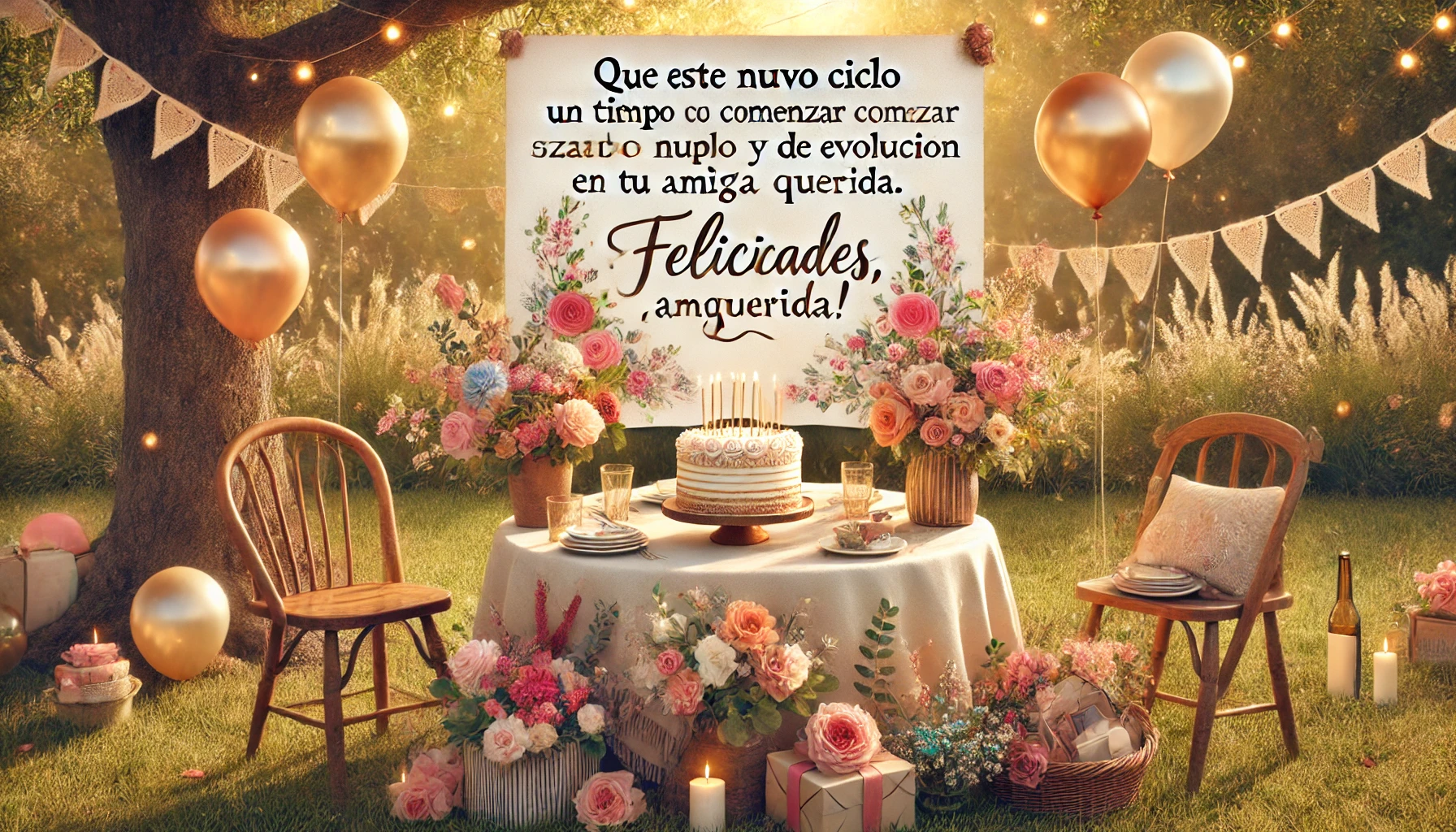 Gracias por otro año más siendo la mejor amiga que ya conocí. ¡Felicidades! ¡Espero que los próximos doce meses estén llenos de paz, salud, alegría y muchos recuerdos lindos! ✨